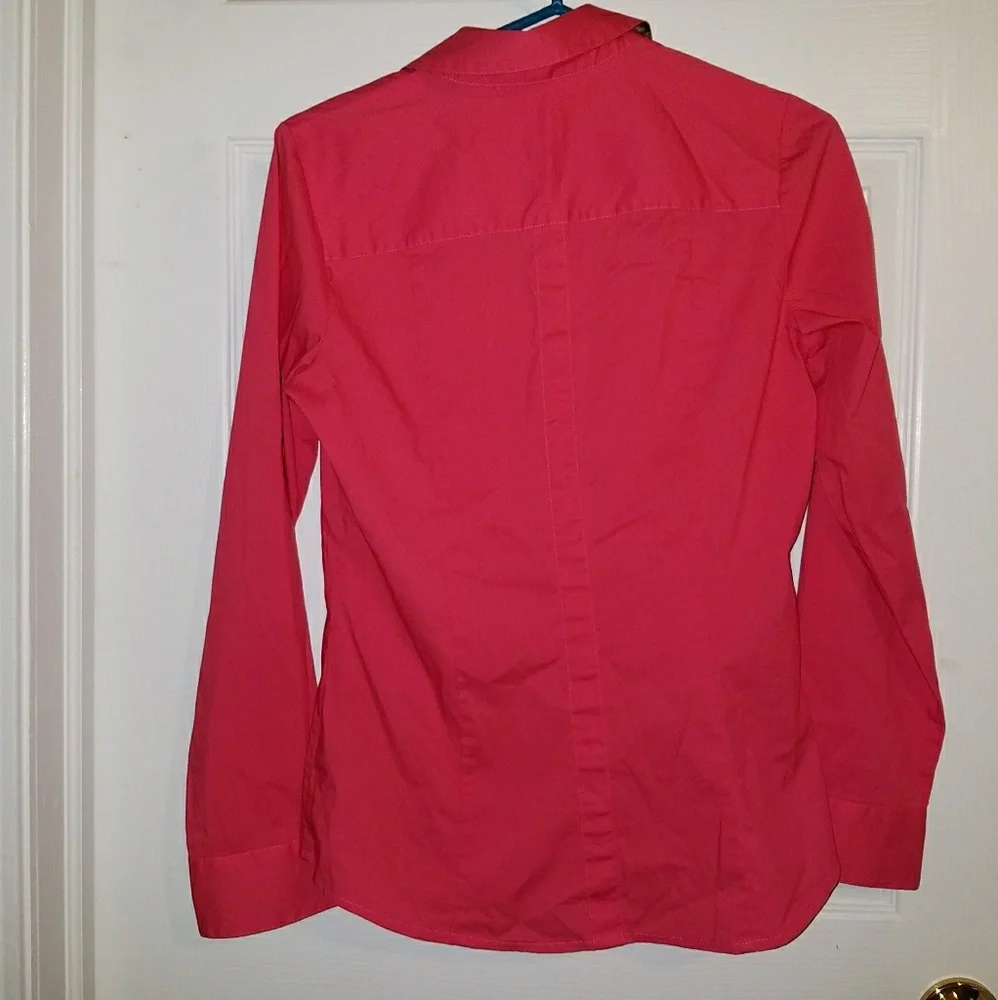 Watermelon pink express button down shirt - Picture 3 of 3